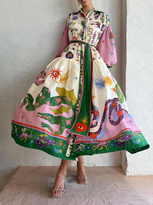 Helena | Plażowa Sukienka w Stylu Glam z Faldami
