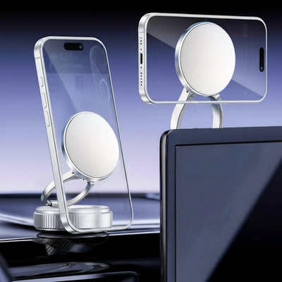 Magnetyczna podstawka pod telefon, 🔄obrotowa o 360° i chowana. Najlepszy towarzysz podczas oglądania🚗📱