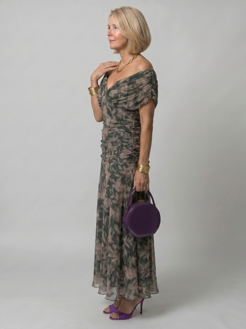 Calen | Sukienka Midi Off Shoulder
