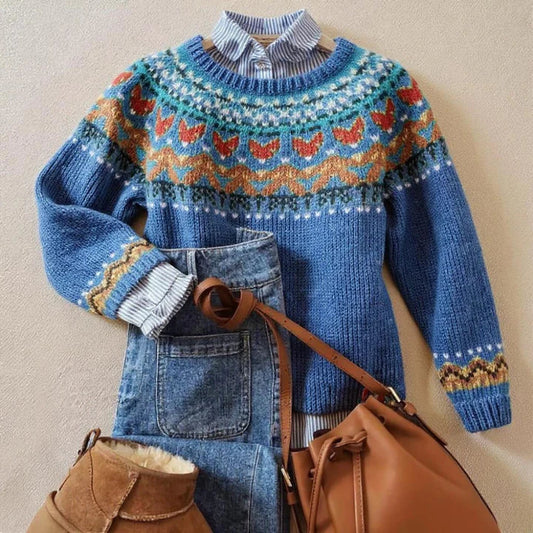 Oravelissae | Klasyczny Sweter Vintage