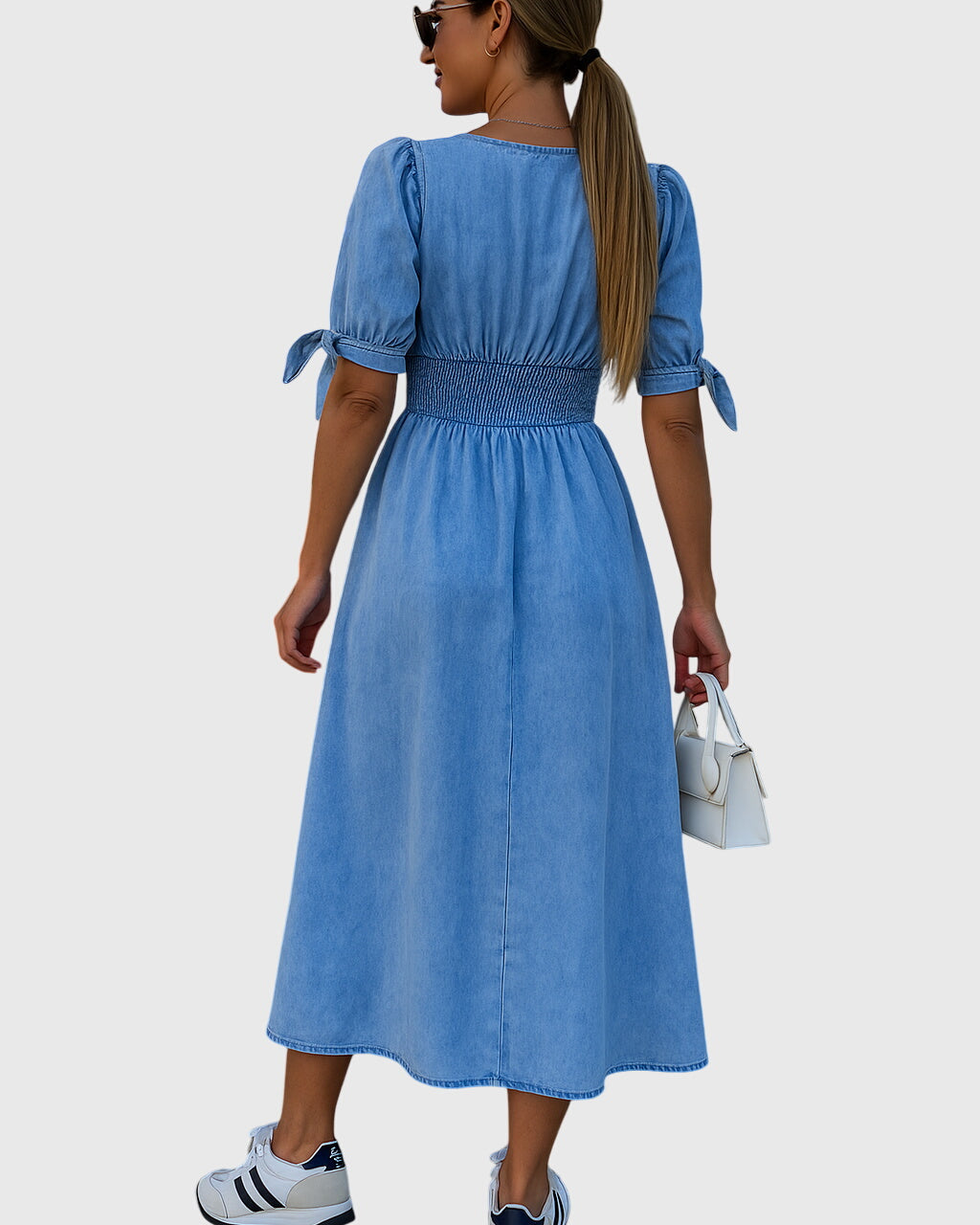 Jacqueline™ | Elegancka Sukienka Dżinsowa