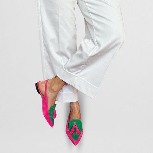Selynia | Baletki z frędzlami