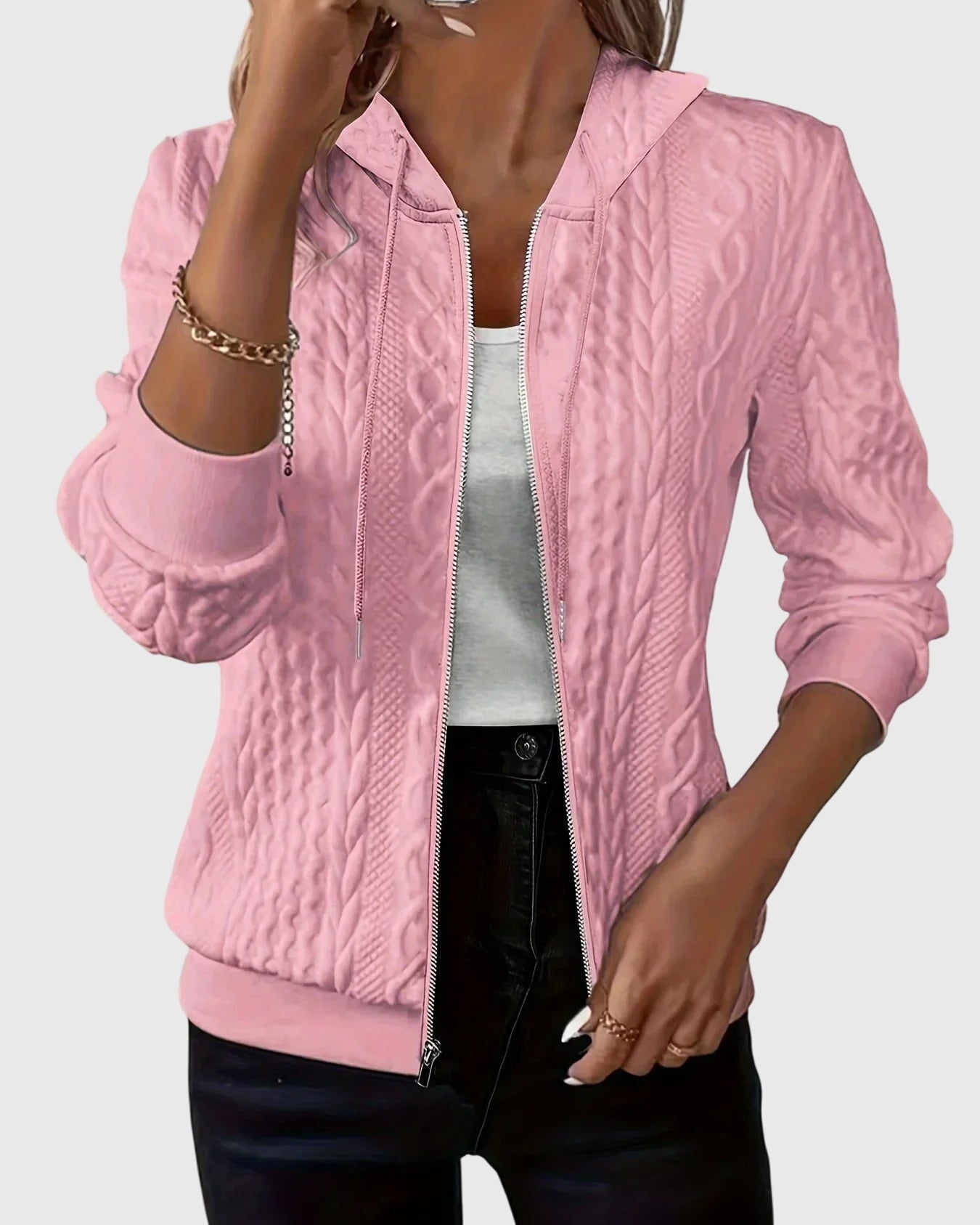 Lena™ - Bluza z kapturem na zamek