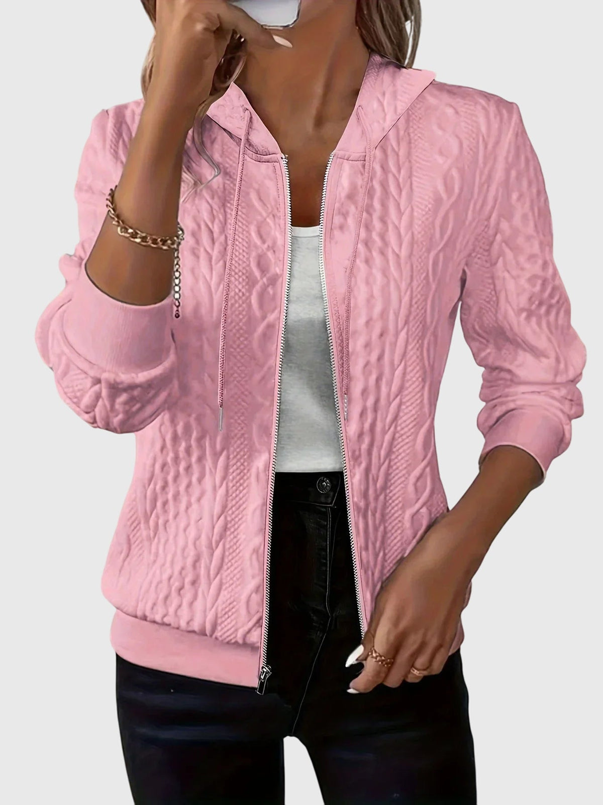 Lena™ - Bluza z kapturem na zamek