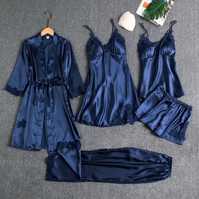 Nyxorevyn | Elegancki pięcioczęściowy zestaw nocny