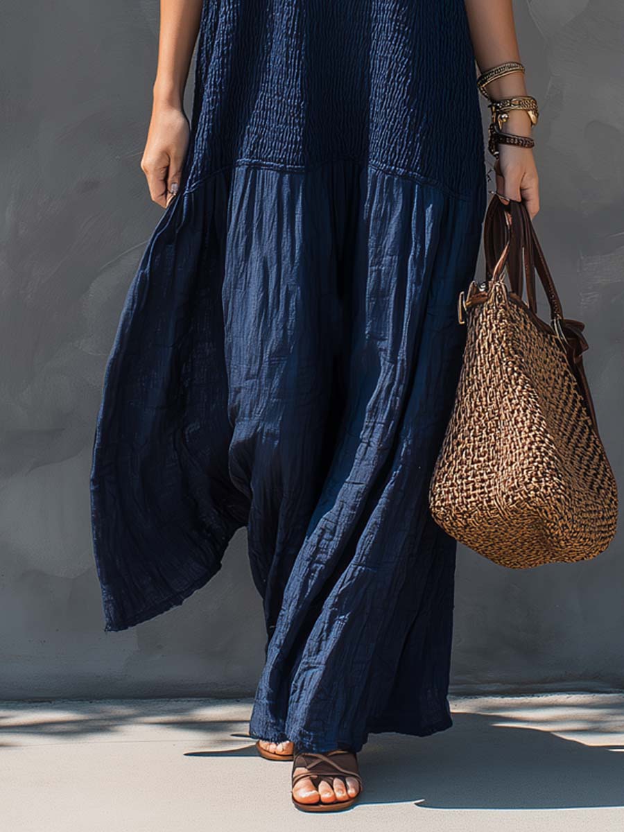 LUNA | Maxi Sukienka Boho Patchwork