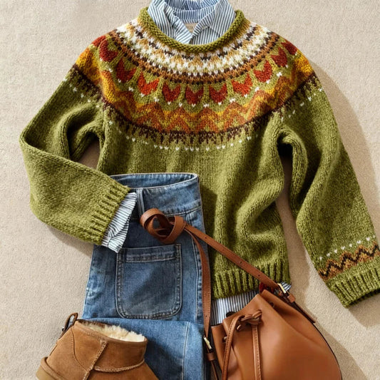Prysmalynna | Klasyczny Sweter Vintage