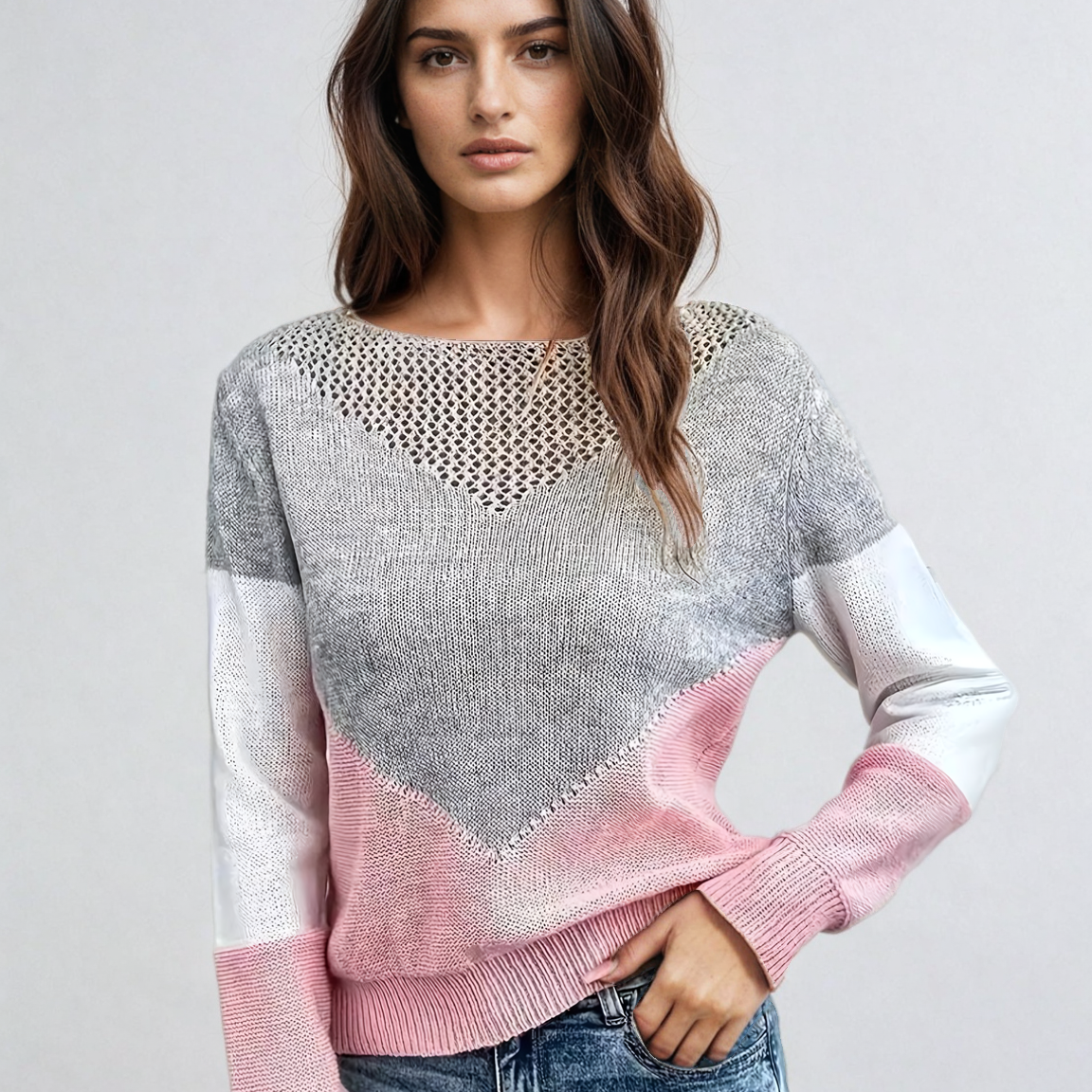 Vaeniah | Casualny Sweter Dzianinowy
