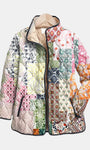 Melorae | Casual Floral Print Quilted Jacket