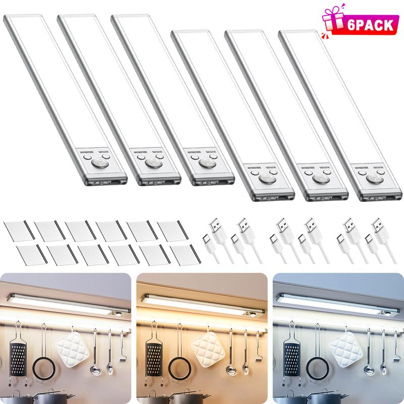 TAILEDEN Lampa LED z czujnikiem ruchu – idealna do szafy, kuchni i korytarza