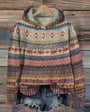 Tovira | Etniczny Retro Hoodie