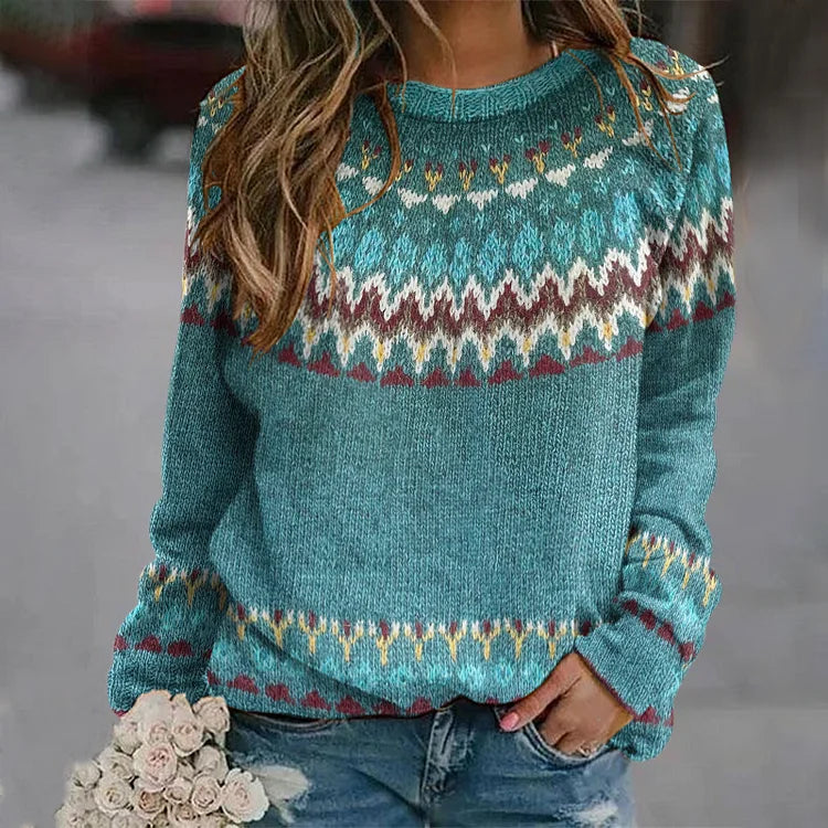 Quinzeloraa | Poncho w stylu islandzkim