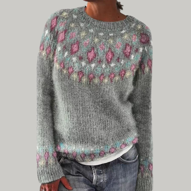 Zoralia | Sweter z Wzorem
