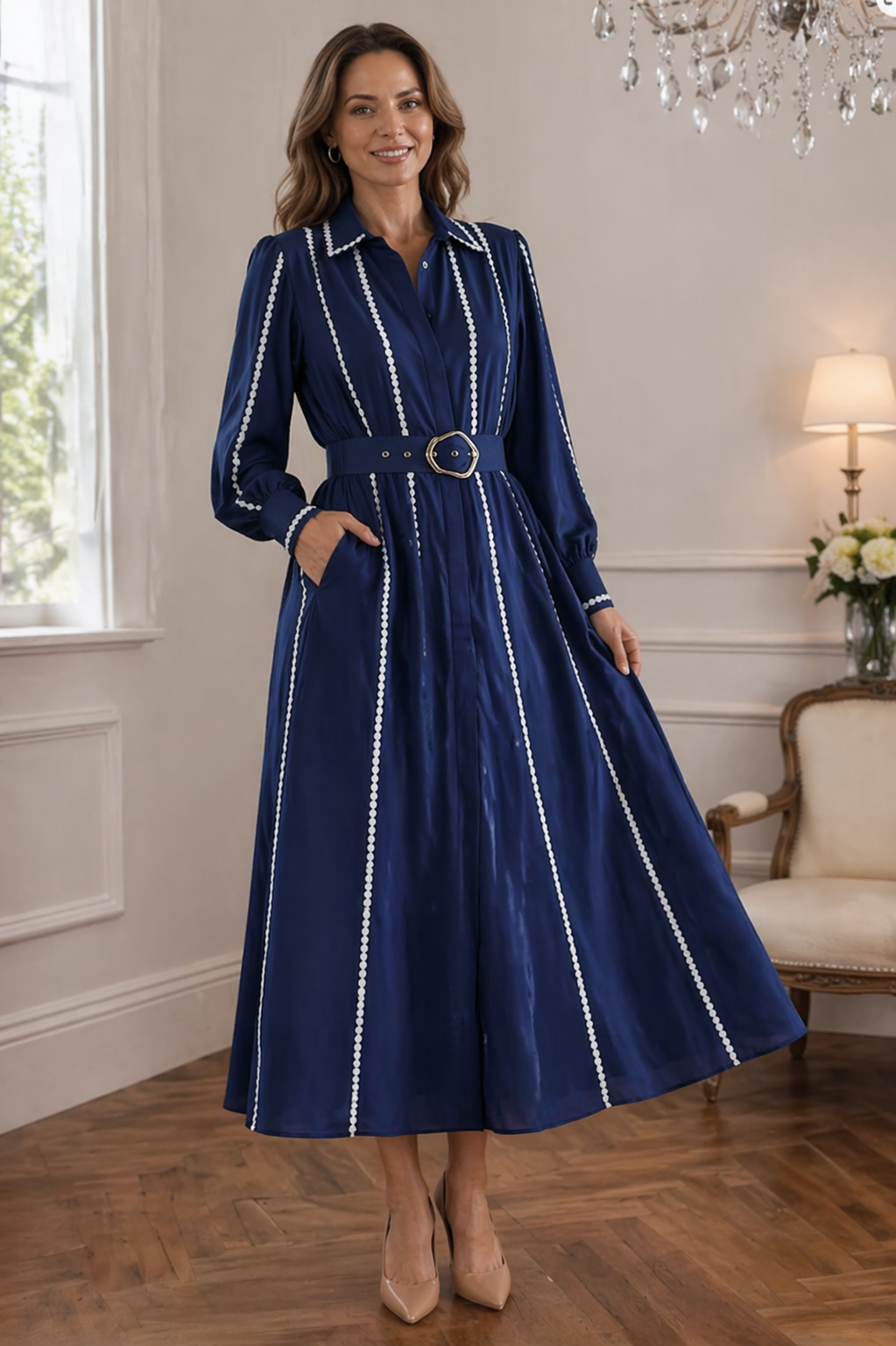 ALEXIA | Sukienka z Eleganckim Paskiem