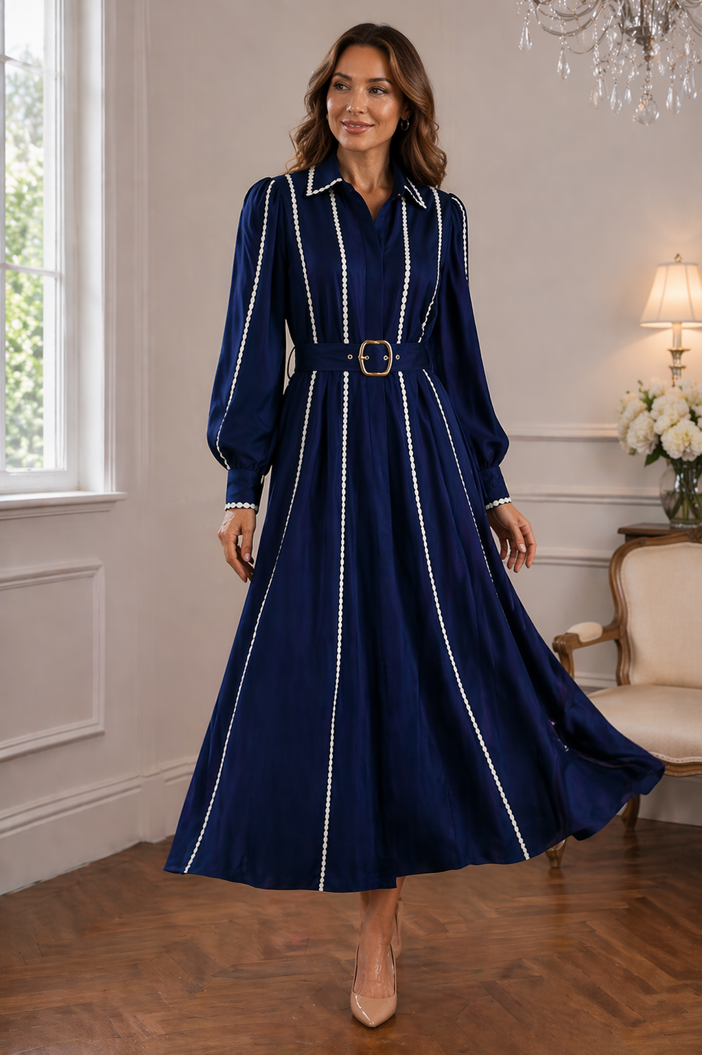 ALEXIA | Sukienka z Eleganckim Paskiem