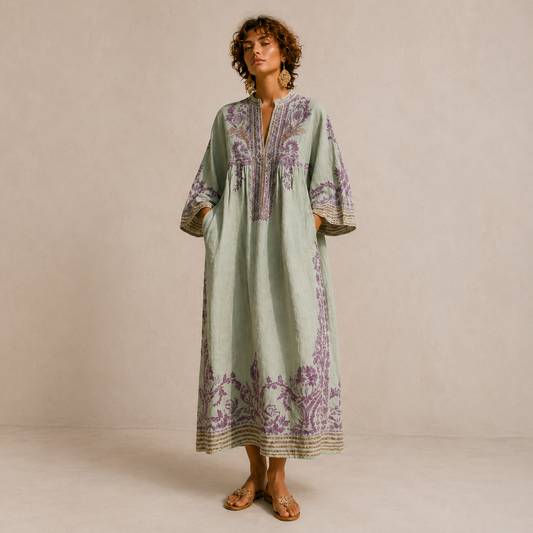 CELESTINA | Haftowana sukienka boho
