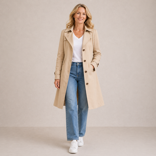 Selvia – Elegancki płaszcz vintage