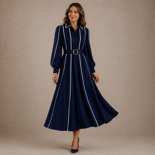 ALEXIA | Sukienka z Eleganckim Paskiem