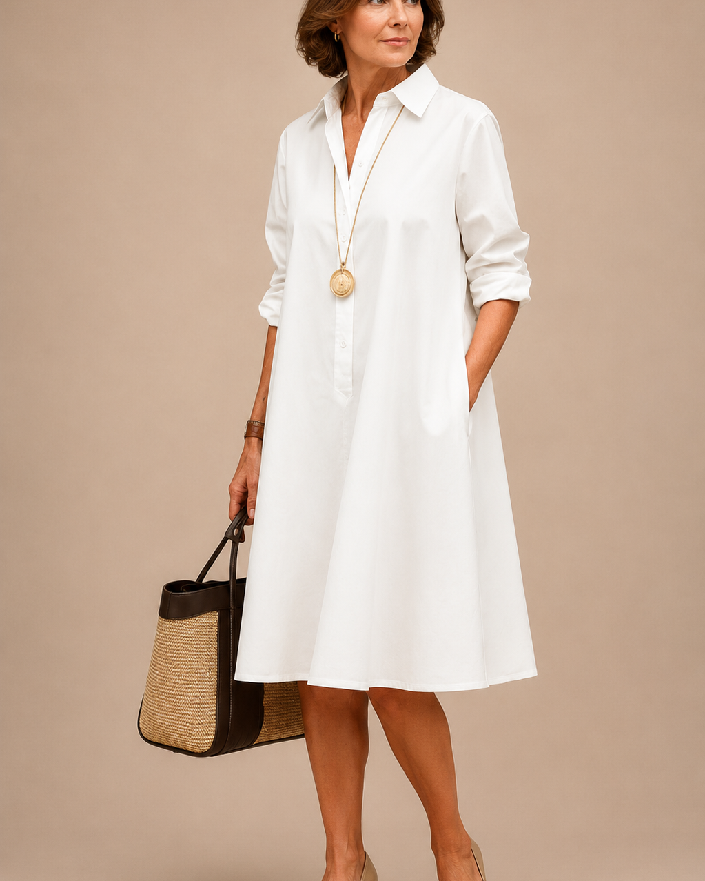 Sadie | Midi sukienka zadbana i stylowa