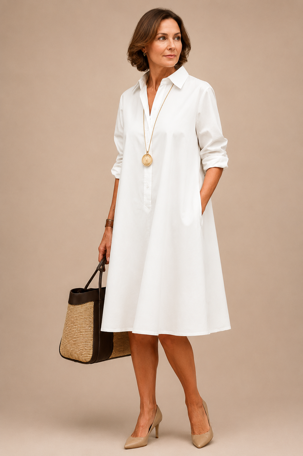 Sadie | Midi sukienka zadbana i stylowa