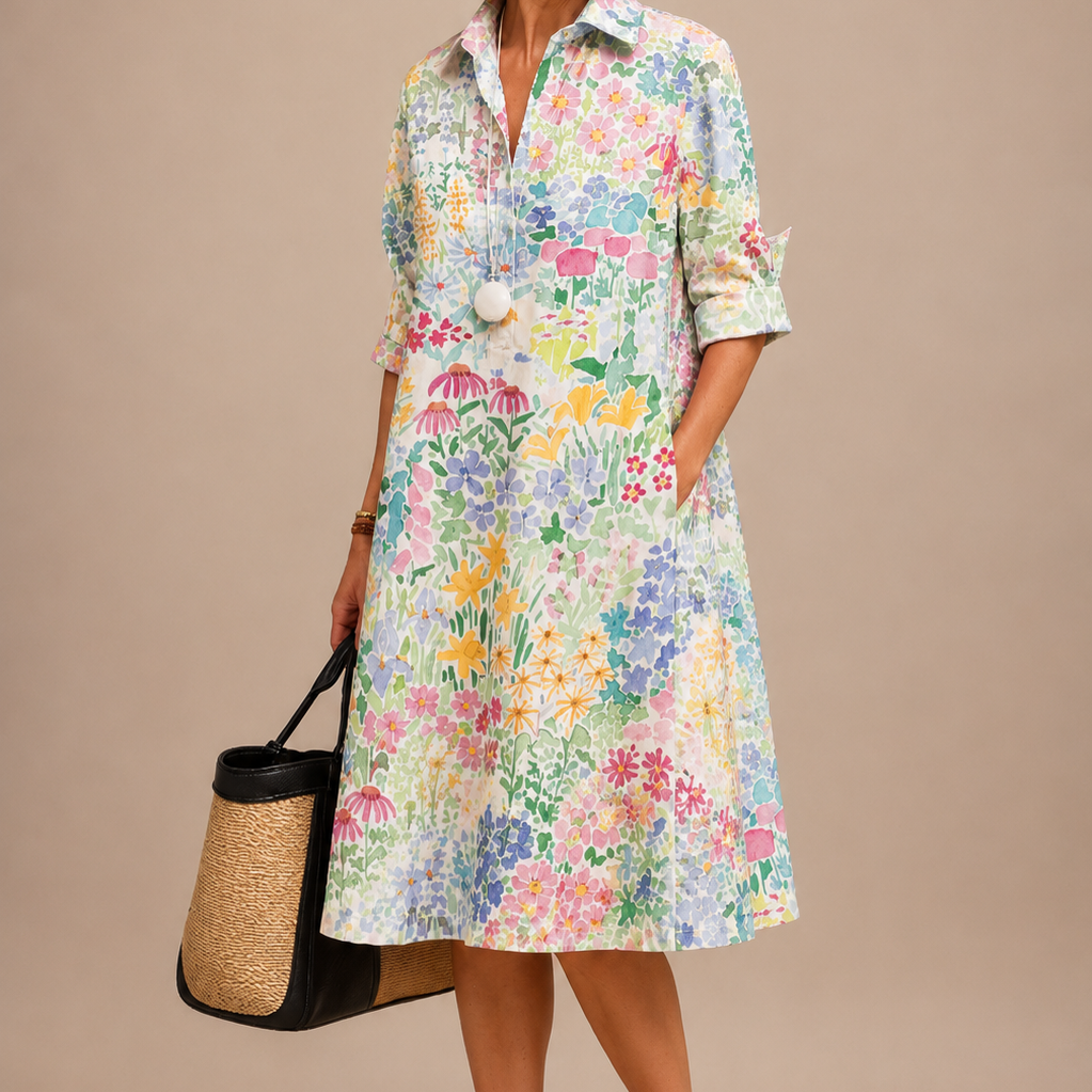 Paige | Midi sukienka elegancka i zadbana