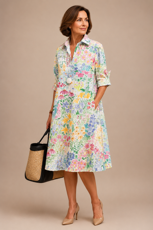 Paige | Midi sukienka elegancka i zadbana