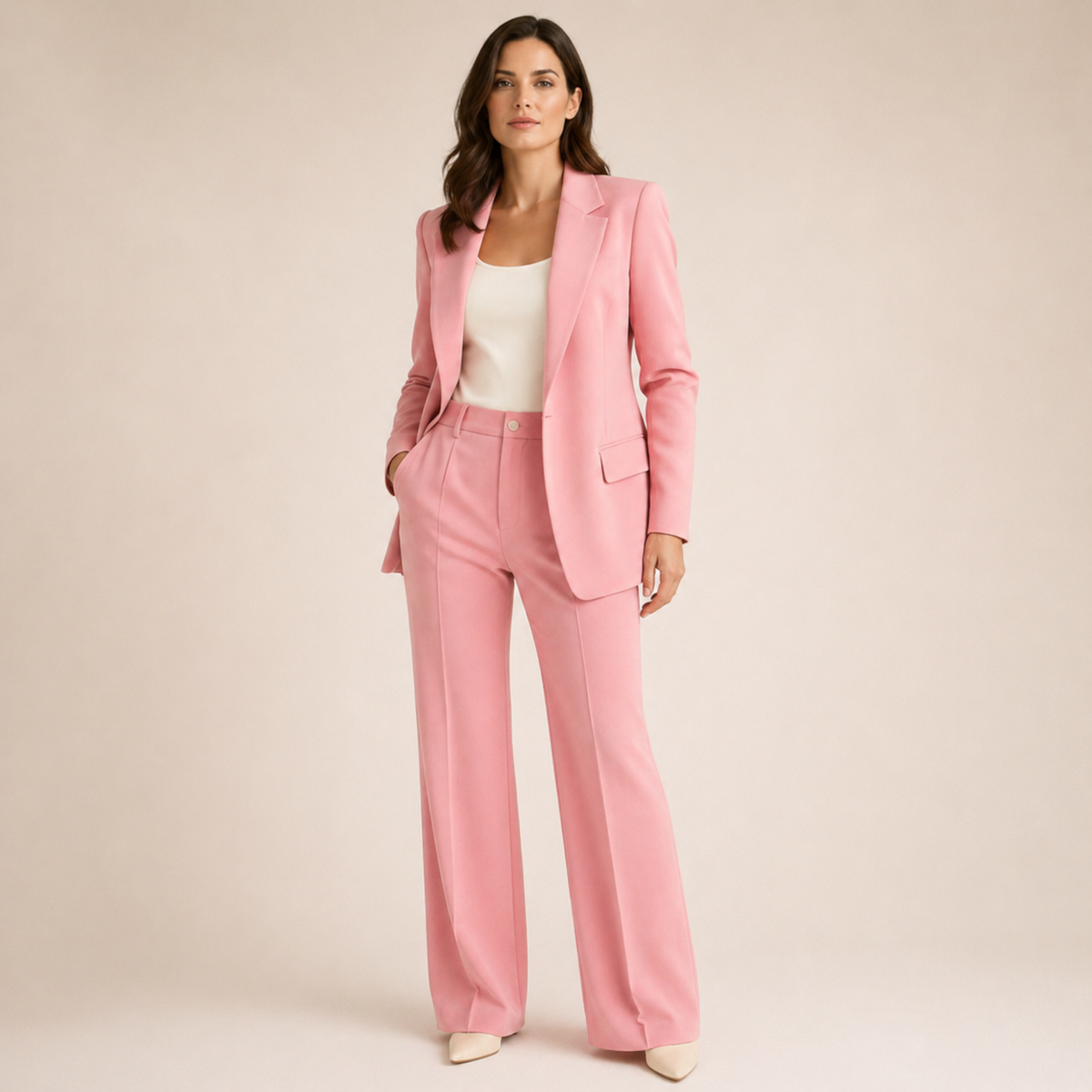 Vanessa™ | Elegancki zestaw garniturowy z rozszerzanymi spodniami