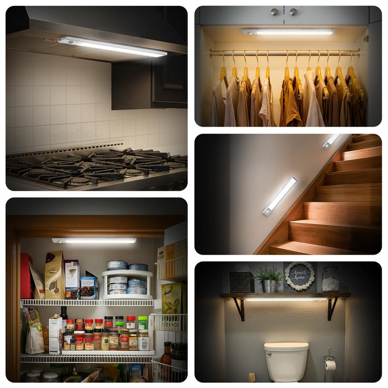 TAILEDEN Lampa LED z czujnikiem ruchu – idealna do szafy, kuchni i korytarza