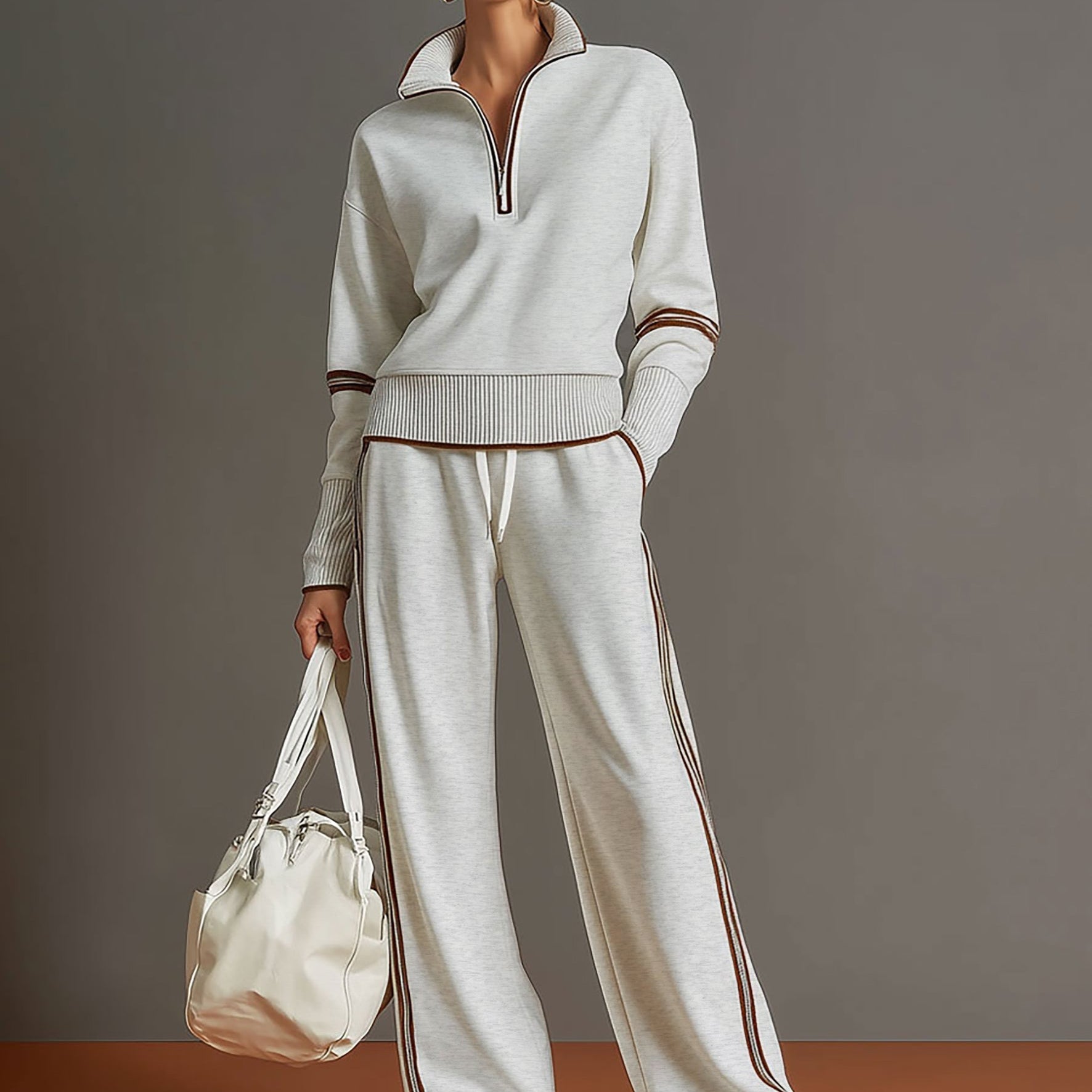 ALEXANDRA | Dzianinowy komplet