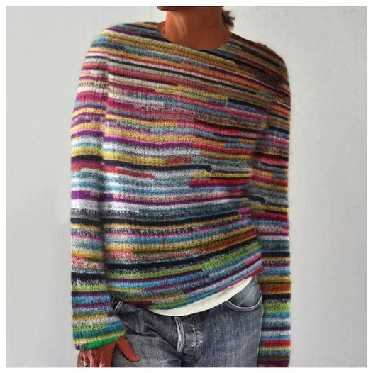Lysavyn | Sweter dzianinowy w casualowym stylu z wzorem