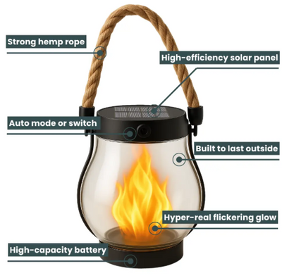 【WYPRZEDAŻ OSTATNI DZIEŃ】Lampa ogrodowa Solar Lantern