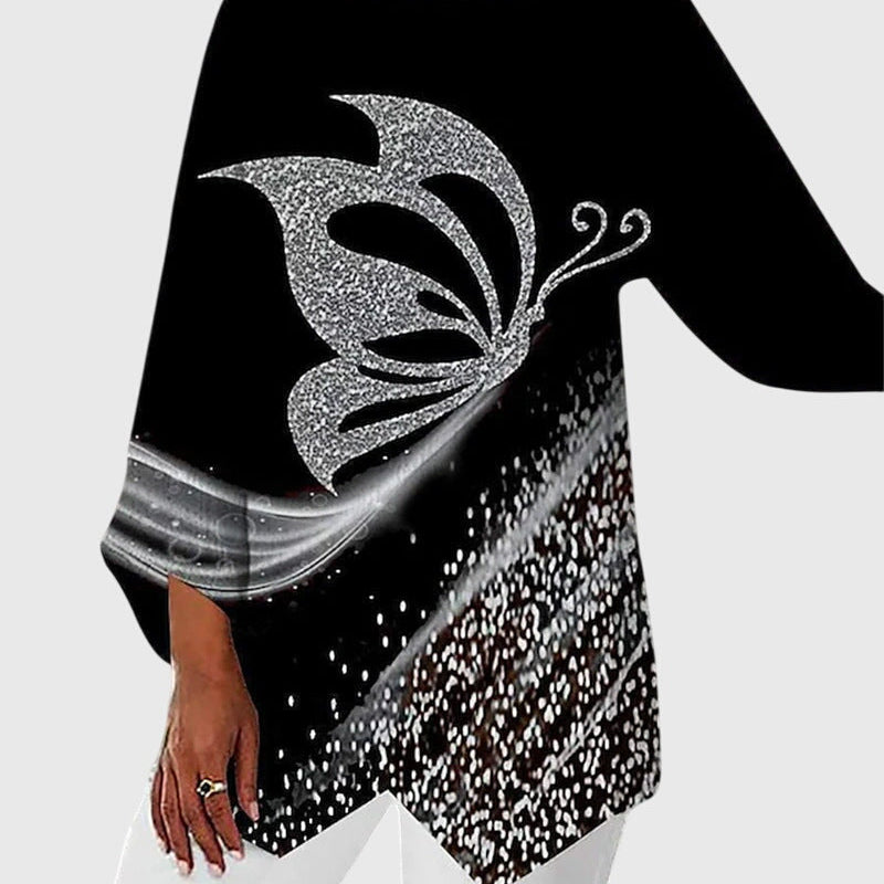 Alayah™ | Elegancka Bluzka z Okrągłym Dekoltem