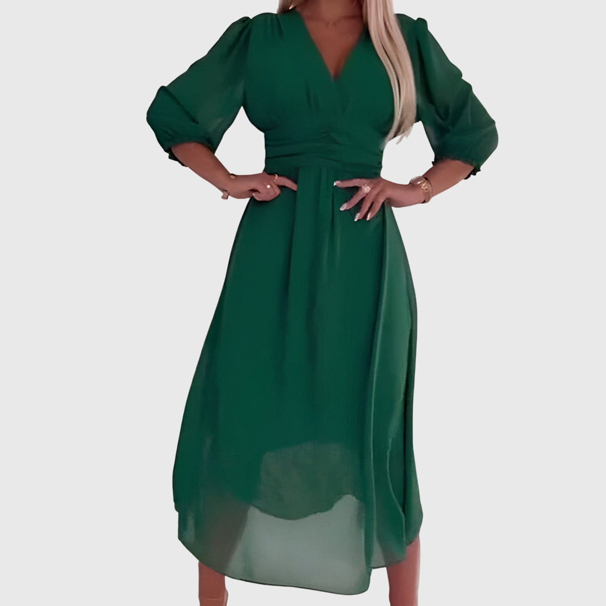Chloe™ | Lekka Jedwabna Sukienka Chiffon