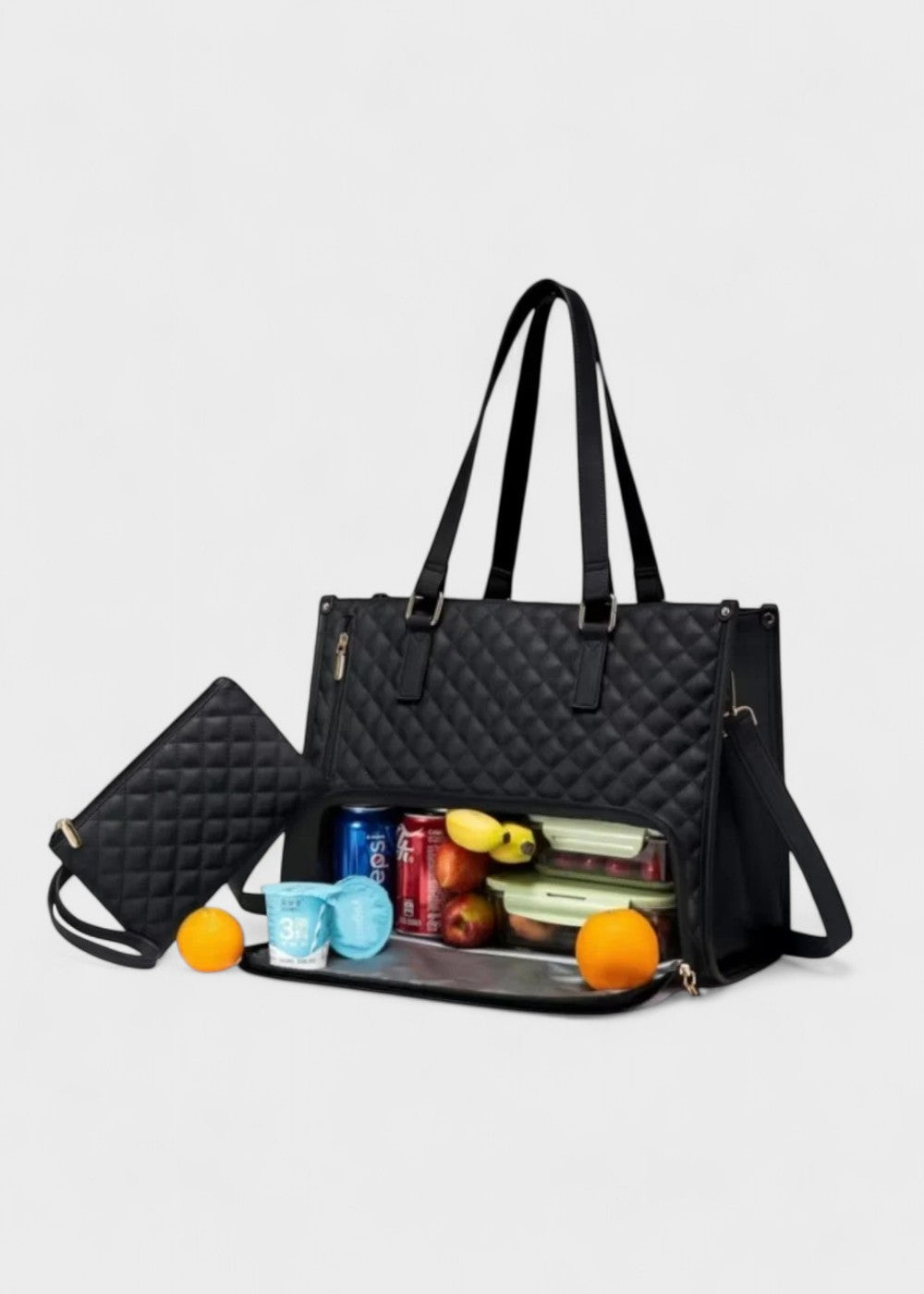 3 w 1 pikowana torba typu tote