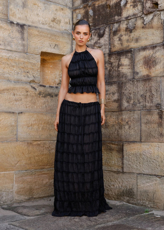 Victoria Set | Spódnica Maxi i Top Halter