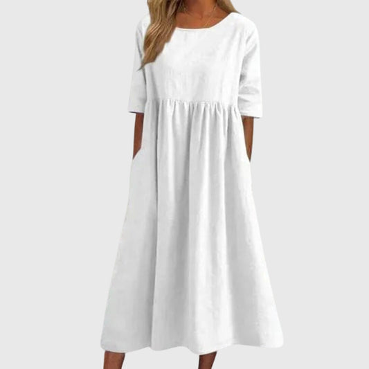 Haisley™ | Elegancka Sukienka z Krótkim Rękawem