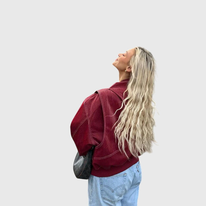 Faye™ - Przesadna Skórzana Kurtka