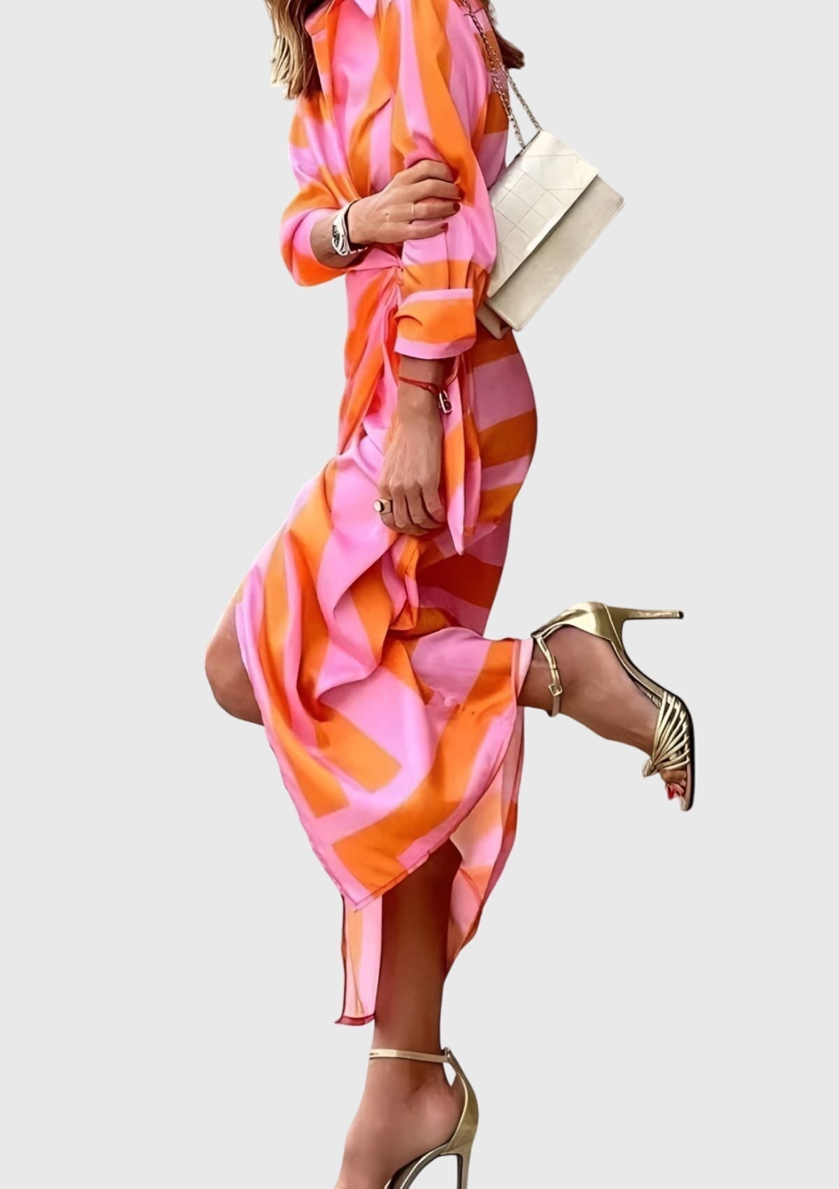 Everly™ | Elegancka Sukienka Kopertowa z Wzorem
