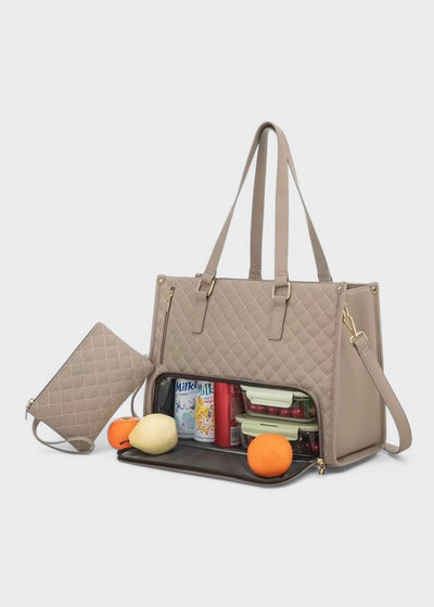 3 w 1 pikowana torba typu tote