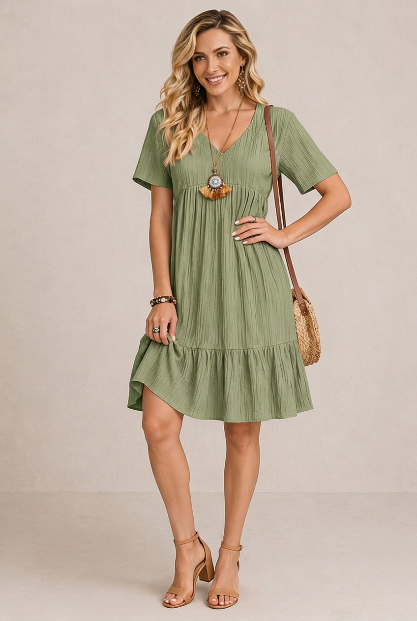 ROVENA | Mini Sukienka Boho