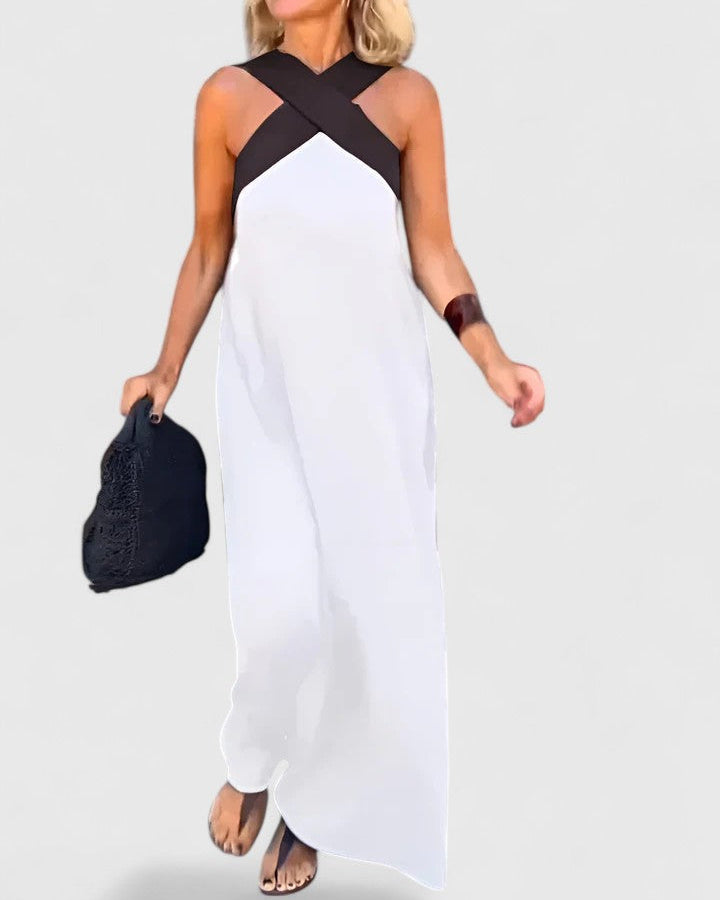 Evangeline™| Elegancka sukienka z krzyżowym pleceniem