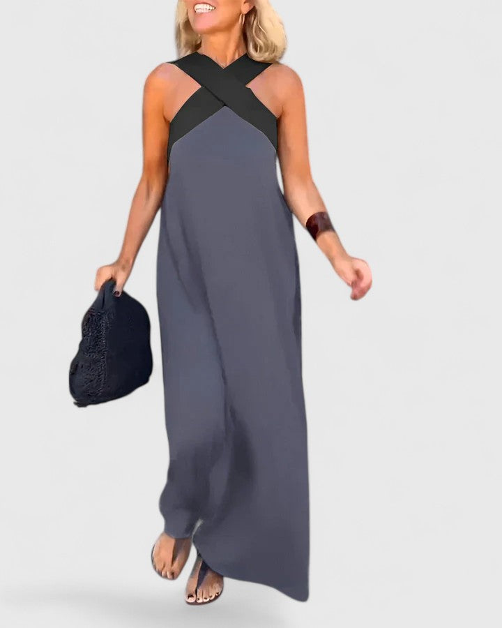 Evangeline™| Elegancka sukienka z krzyżowym pleceniem