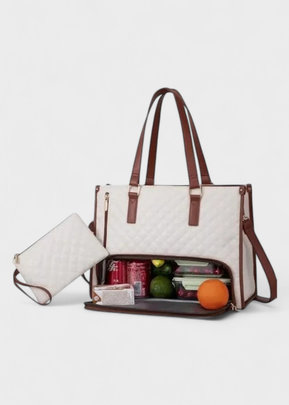 3 w 1 pikowana torba typu tote